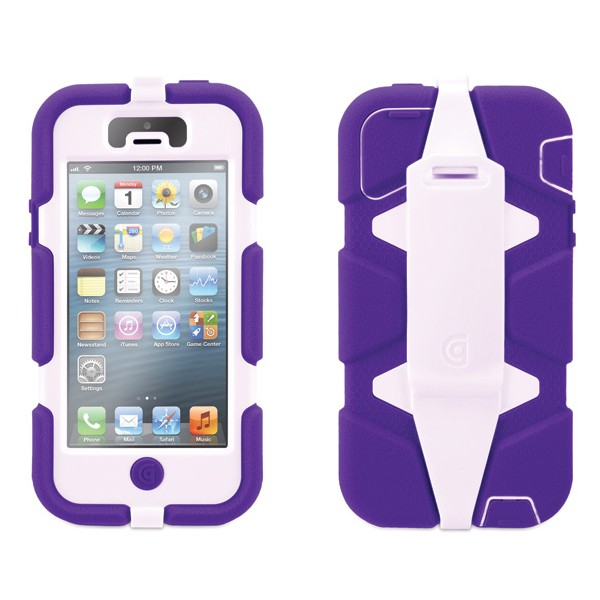 Funda Griffin Survivor para iPhone 5 Color Morado con Clip / 685387361250