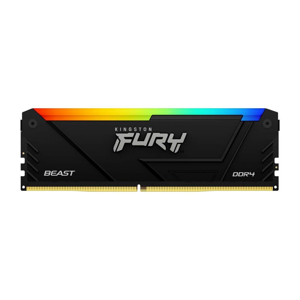 Memoria RAM XFURY Beast Black, RGB, DDR4, 16GB, 3200MHz, PC4-25600, 1.35V, CL16, KINGSTON KF432C16BB2A/16