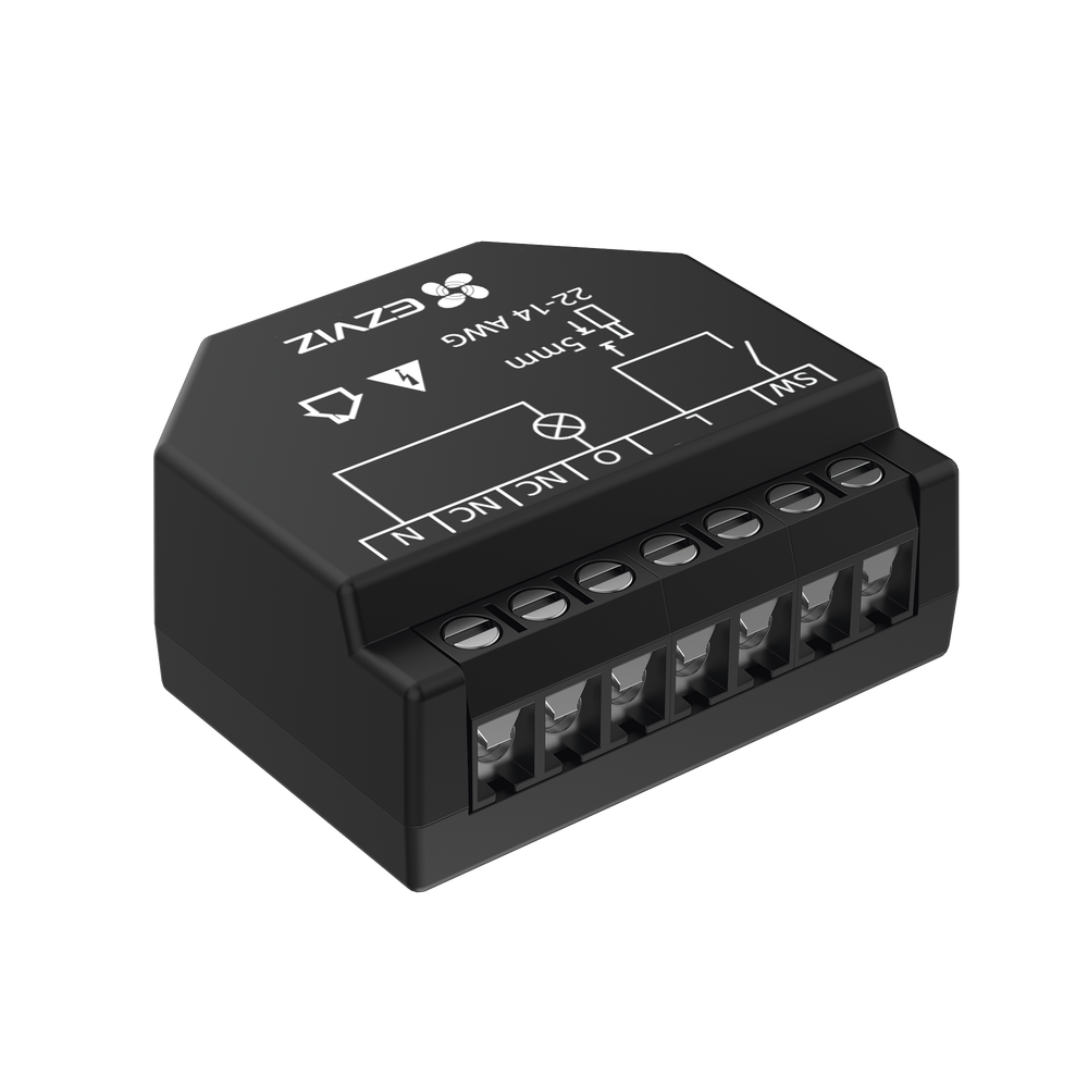 Relevador Wi-Fi Inteligente, Ideal Para Control de Iluminación, 1 Salida para un Apagador, Control Remoto, Horarios Personalizados, Registro de Consumo, EZVIZ CS-T35