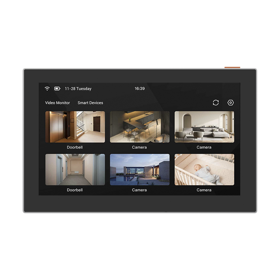 Pantalla Inalámbrica, Batería Recargable 4600mAh, Wi-Fi, Ideal Para Escritorio o Pared, Vista en Vivo de Cámaras EZVIZ, Compatible con Videoportero CS-HP7, Audio de 2 Vías, EZVIZ CS-SD7