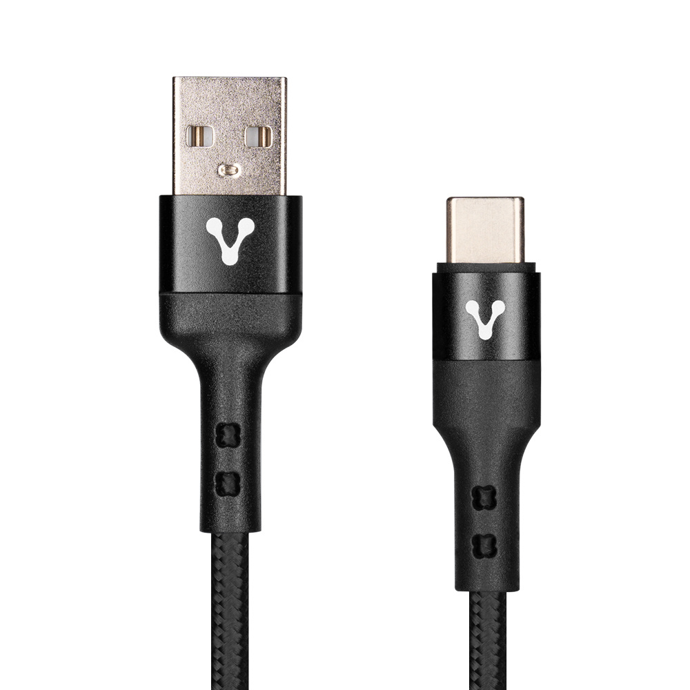 Cable USB-A a USB-C, Carga Rápida, 3 Metros, Color Negro, VORAGO CAB-128