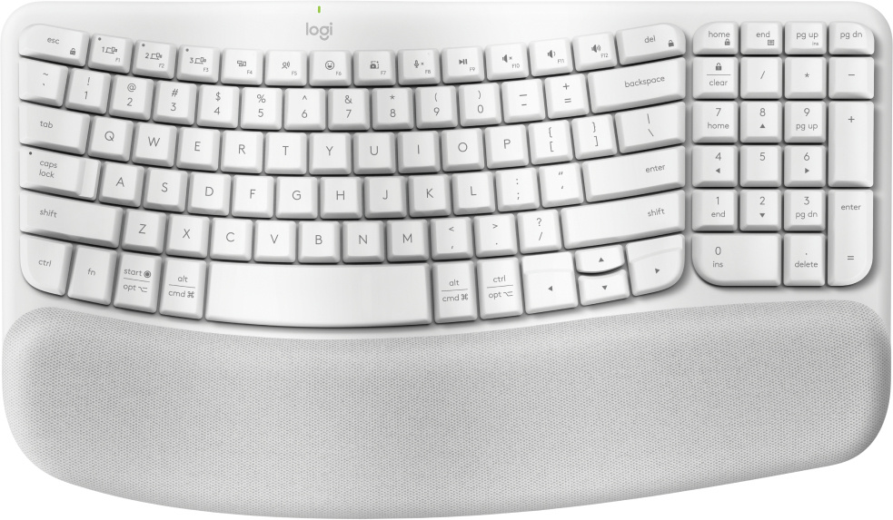 Teclado Inalámbrico (Bluetooth), Modelo Wave Keys, Blanco, (Español), LOGITECH 920-012279