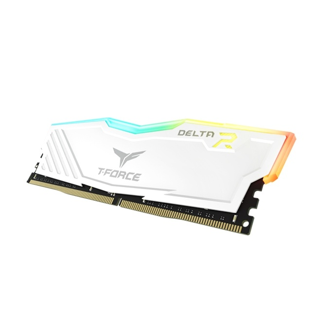 Memoria RAM T-Force U-DIMM, RGB Delta, DDR4, 3600MHz, 16GB, CL18, XMP, Color Blanco, TEAMGROUP TF4D416G3600HC18J01