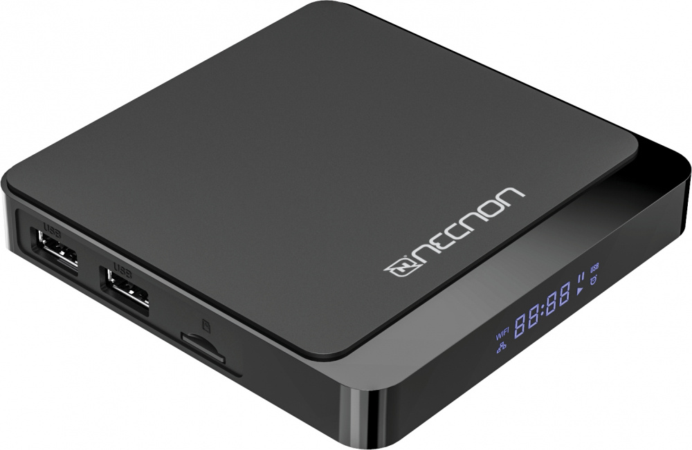 TV Box, 4K Ultra HD, CPU Quad Core, 1GB RAM, Alm. 8GB, Wi-Fi, Ethernet, Bluetooth, HDMI, USB, Android 7.1, NECNON 3Q-2 1GB