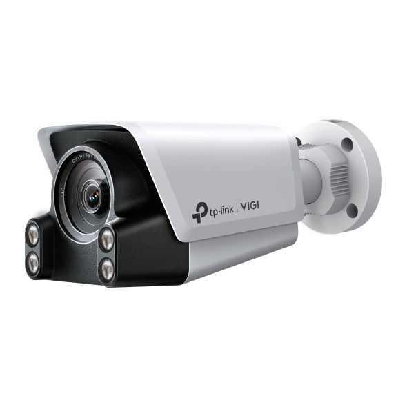 Cámara IP Bala (Bullet), para Exterior, 4 MP (Reconocimiento Rostros), IP67, Web, PoE/DC 12 V, WDR 120 dB, Micrófono/Altavoz Integrado, Ranura MicroSD, Full Color, TP-LINK VIGI C340S(4MM)