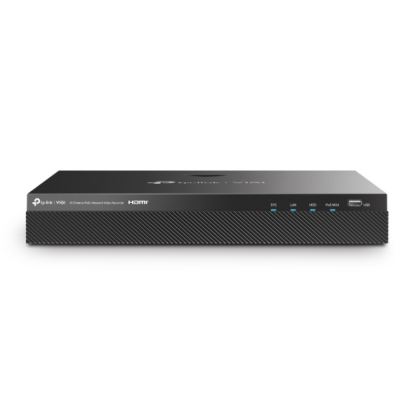 NVR VIGI, POE, 16 Canales, HDMI, 4K, 140W POE Budget, H.265, ONVIF, Grabación Continua N 24/7, Audio Bidireccional, Capacidad de Decodificación 16MP, TP-LINK NVR2016H-16MP