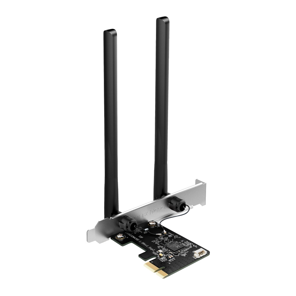 Tarjeta PCIe, Red Inalámbrica (WiFi) + Bluetooth, Doble Banda (2.4GHz y 5GHz), 2 Antenas, MERCUSYS MA30E
