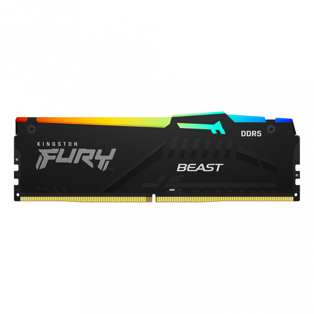 Memoria RAM FURY Beast RGB DDR5, U-DIMM, 5600 MHz, 16GB, ECC, CL40, XMP, KINGSTON KF556C40BBA-16