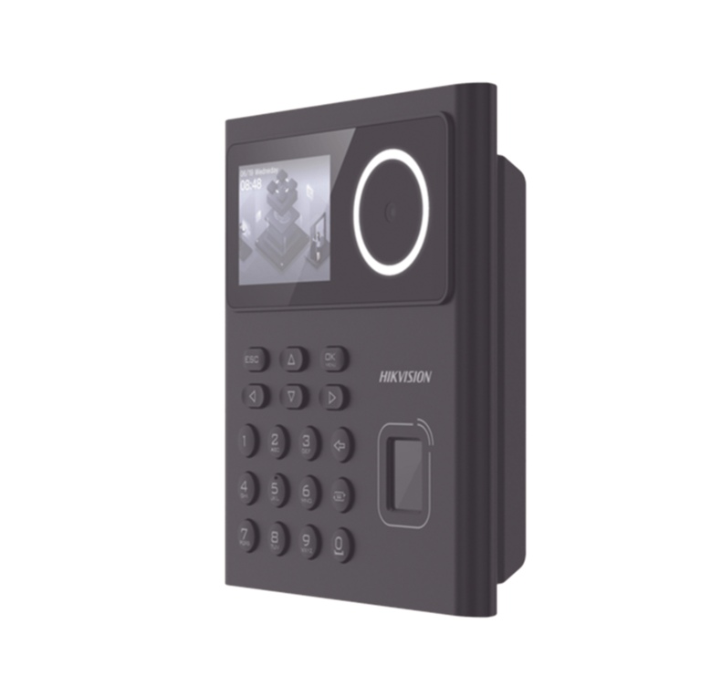 Terminal Min Moe WiFi, Batería de Respaldo, Administrable por Smartphone o Nube, Acceso y Asistencia, Huella, Facial y Tarjetas MIFARE, 500 Rostros y 1,000 Huellas y Tarjetas, Detección de Cubrebocas, HikConnect, HIK-IA. HIKVISION DS-K1T320MFWX-B/S