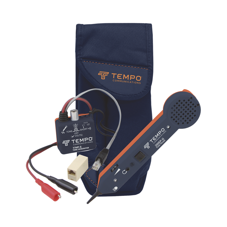 Generador de Tonos Profesional con Amplificador Inductivo para Cable de Red, TEMPO 701K-G-BOX