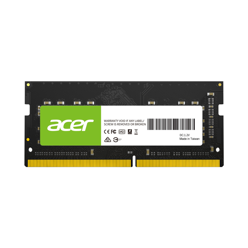 Memoria RAM SD100 DDR4, PC4-25600 (3200MHz), 16GB, Non-ECC, CL22, SO-DIMM, ACER BL.9BWWA.214