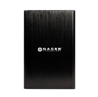 Gabinete para Disco Duro, 2.5", Aluminio, USB 3.1, Color Negro, NACEB NA-0146
