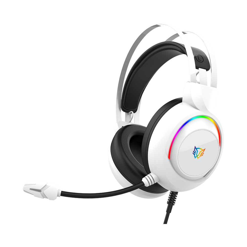 Audífonos Gamer Tipo Diadema BALAM RUSH, Hesix II HS688, para Xbox One/Xbox Series X|S/Nintendo Switch/PC/Smartphone, Alámbrico, 3.5mm, Blanco, ACTECK BR-941211