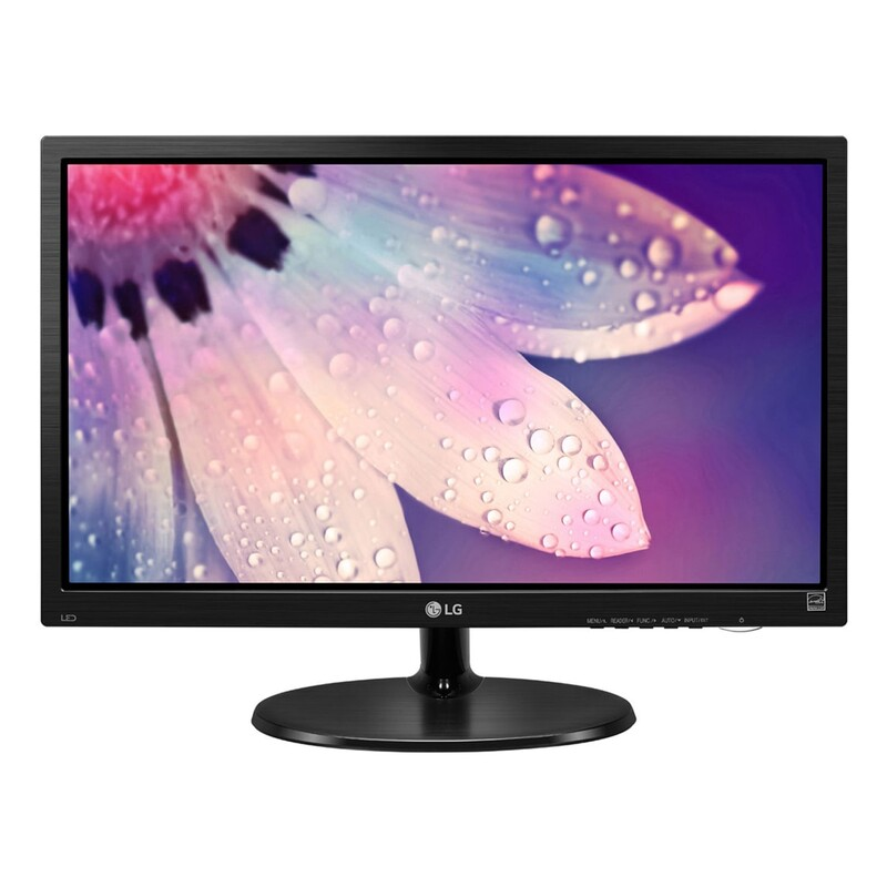 Monitor 19" 19M38L LED, HD Resolución 1366x768, Panel TN, 75Hz, HDMI / VGA, Color Negro, LG 19M38L