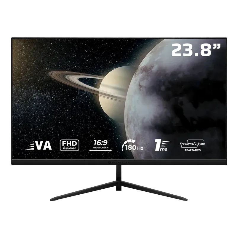 Monitor Gamer BALAM RUSH Titan MTG24Y LED 23.8", 1920x1080 Full HD, G-Sync/FreeSync, 180Hz, HDMI/DisplayPort, Color Negro, ACTECK BR-943055