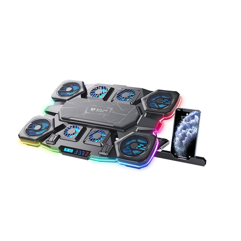 Base Enfriadora Eolox Cryotech EF780, para Laptops hasta 17", USB, Con 9 Ventiladores, Color Negro, ACTECK BR-941112