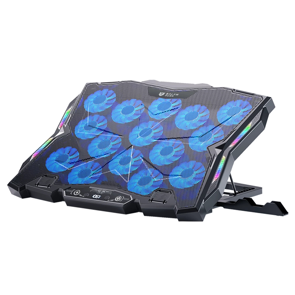 Base Enfriadora Eolox Frost EF740 para Laptops hasta 17", USB, Con 15 Ventiladores, Color Negro, ACTECK BR-941136