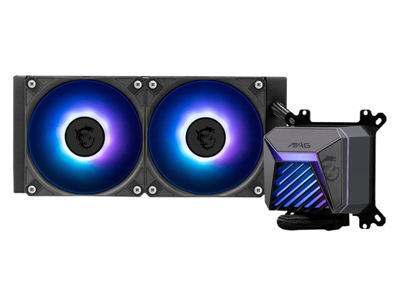 Sistema de Enfriamiento Líquido Coreliquid a15 240 para CPU, 2x 120mm, hasta 2200RPM, Negro, MSI MAG CORELIQUID A15 240 