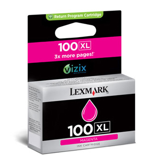 Tinta Lexmark #100xl Magenta Rendimiento Alto