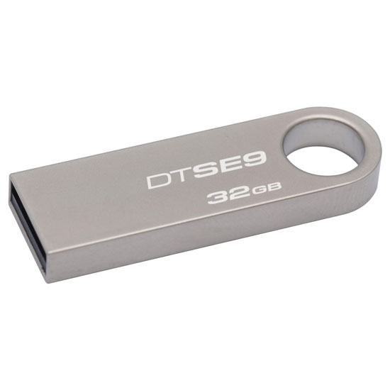 Memoria Flash USB 2.0, DataTraveler SE9, Capacidad 32GB, Metálica, KINGSTON DTSE9H/32GBZ