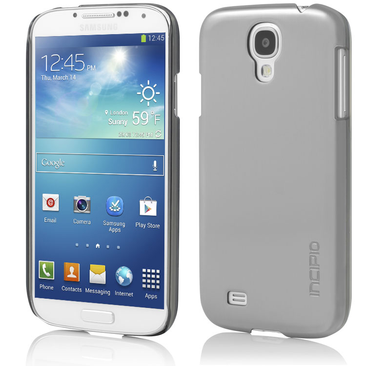 Funda Incipio Feather Shine para Samsung Galaxy S4 - Plata Titanio / 814523243826