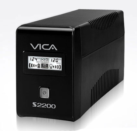No break Vica S2200 Va/1200w con regulador 8 Contactos 4 Bat 4 Sup 95 Min