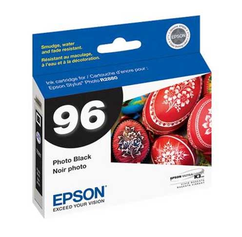 Cartucho de Tinta 96 Stylus Photo R2880, Color Negro, EPSON T096120