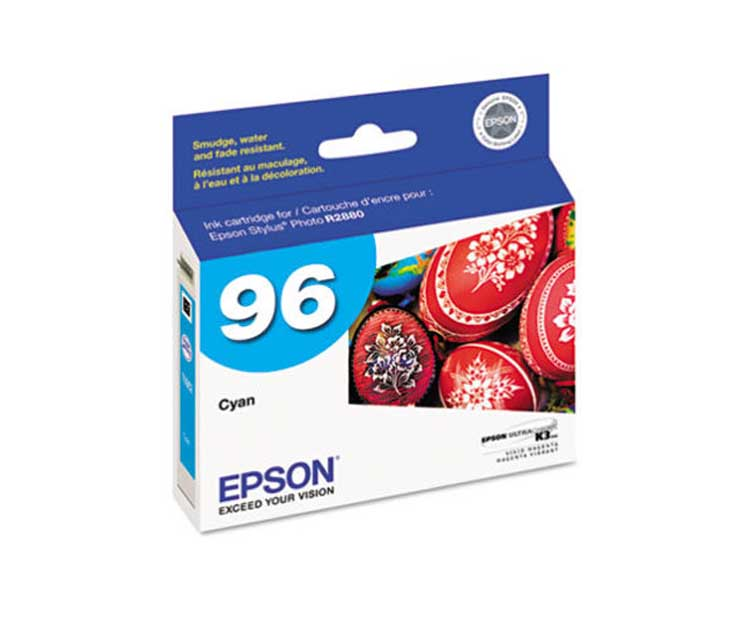 Cartucho de Tinta 96 Stylus Photo R2880, Color Cian, EPSON T096220