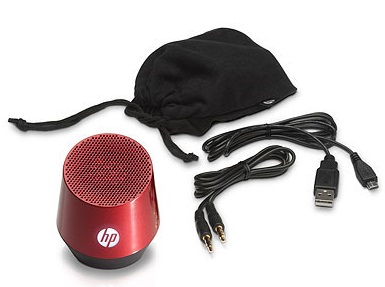 Altavoz  Mono Portátil Color Rojo, HP H5M97AA#ABL