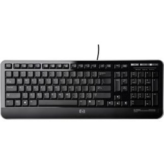 Teclado Multimedia HP USB Color Negro - P/N 672647-163 / QY776A6#ABM