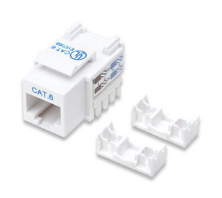 Jack (Keystone) de Impacto, Cat 6, Color Blanco, INTELLINET 210591