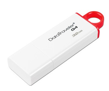 Memoria Flash USB 3.0, DataTraveler I G4, Capacidad 32GB, Color Blanco/Rojo, KINGSTON DTIG4/32GB