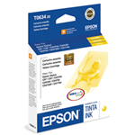 Cartucho de Tinta 63 Color Amarillo 8ml Rendimiento Aprox. 250 páginas, EPSON T063420-AL