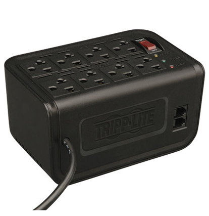 Regulador Tripp Lite VR1208R 8 NEMA5-15R protegidos.