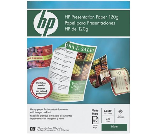 Papel HP Premium 150SH Doble Lado Coated Matte, 8.5"x11", 150 pag