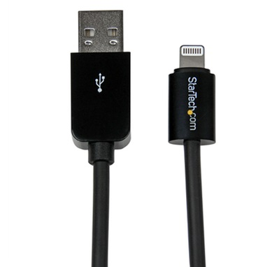Cable Lightning - USB (M- M), Color Negro, Longitud 2.0 Metros, STARTECH USBLT2MB