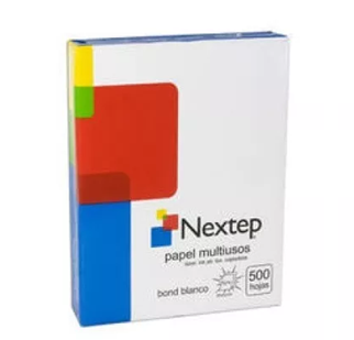 Resma de Papel Bond Tamaño Carta, Color Blanco, 75 Grs, Blancura 92%, Contenido 500 Hojas, NEXTEP PAQ-NEXTEPCARTA