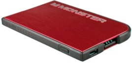 Batería Portátil Monster Mobile PowerCard Color Rojo / 050650705939