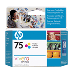 Cartucho de Tinta Orignal 75, 3.5ml, Tricolor,  HP CB337WL