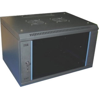 Gabinete P/ Rack 19", 12U, Cerrado, Profundidad 45 Centímetros, Soporta Hasta 60 Kilos, INTELLINET 203869