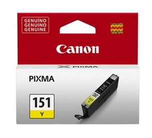 Cartucho de Tinta Original Modelo CLI-151 Color Amarillo, Rendimiento Aprox. 332 páginas, CANON 6531B001AA