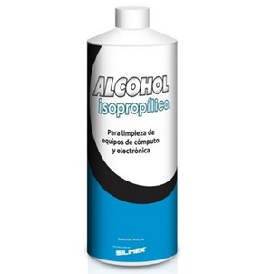 Alcohol Isopropilico, Contenido 500 Mililitros (Botella 1/2 Litro), 100% Flamable, SILIMEX ALCOESI-500