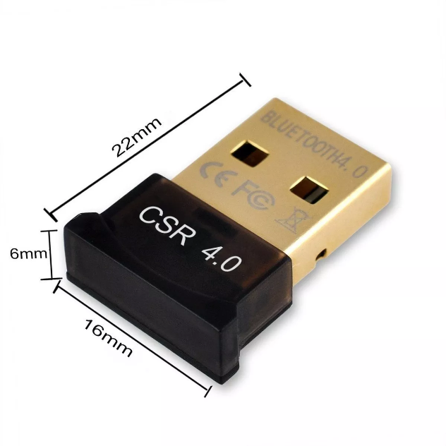 Adaptador Mini Bluetooth 4.0, USB 3.0, Compatible C/ Windows, Mac, Linux