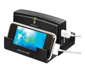 Estación de Carga P/ Escritorio Modelo DPS-540USB, 3 x NEMA 5-15R, 2 x USB, KOBLENZ 00-5324-00-9