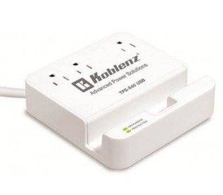 Estación de Carga Modelo TPS-540USB, 3 x NEMA 5-15R, 3 x USB, KOBLENZ 18-1440-00-9