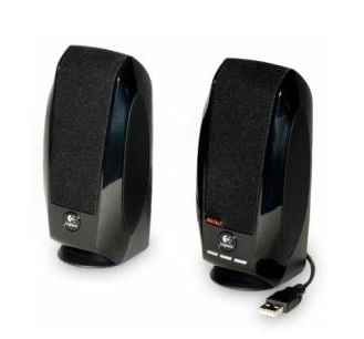 Bocinas 2.0 Modelo S150, Alámbricas (3.5 mm), Color Negro, LOGITECH 980-001004