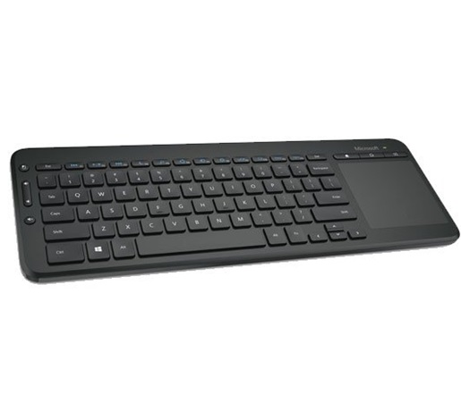 Teclado Microsoft All-in-One, Media, Inalámbrico, Recepto Nano USB, Español, Negro