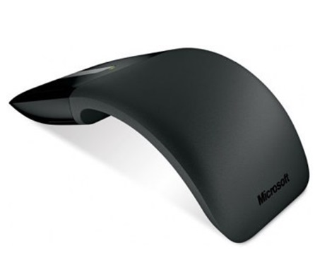 Mouse Microsoft Arc Touch, BlueTrack, inalámbrico, Negro