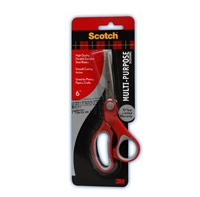 Tijera Multipropósitos Scotch, 6" (15.24 Centímetros), Acero Inoxidable, 3M 1426