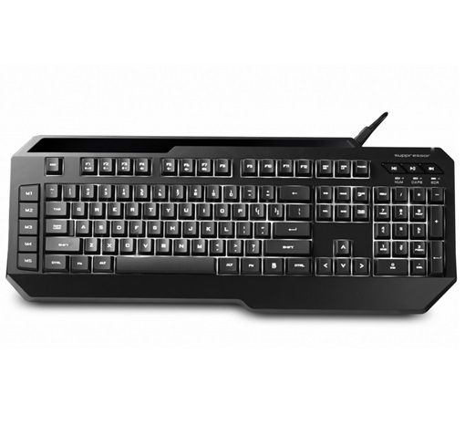 Teclado Gamer Suppressor, Membrana, LED Blanco, Alambrico (USB), Longitud Cable 1.8 Metros, COOLER MASTER SGK-3002-KKMF1